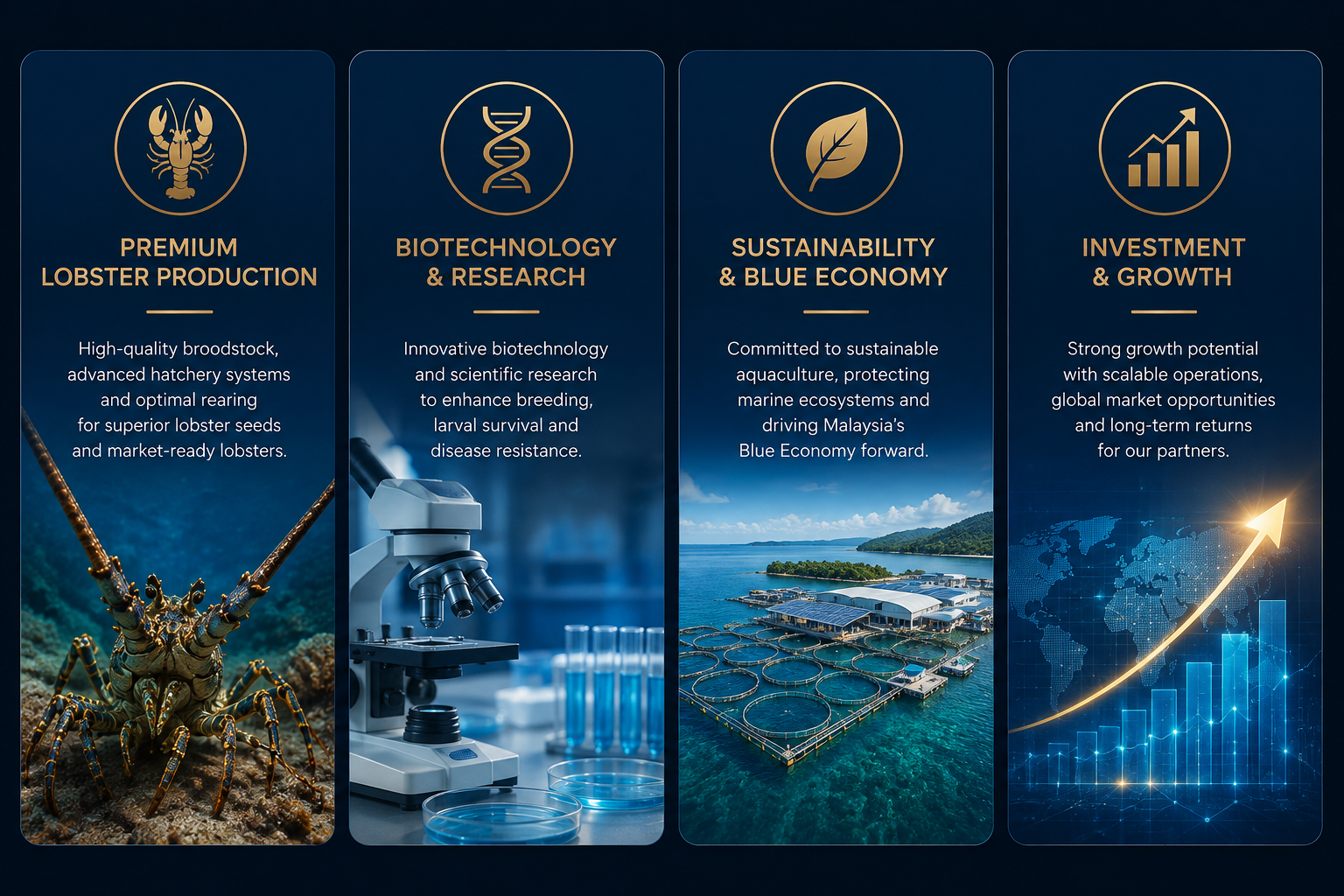 Marine lobster aquaculture facility