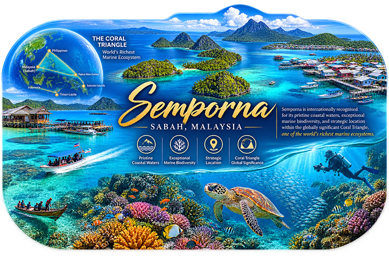 The coastal waters and islands of Semporna, Sabah
